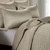 Beige Satin Quilt Bed Set - King