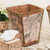 Birch Bark Square Waste Basket