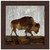 Bison Grazing Framed Print