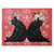 Black Bear Bouquet Canvas Art