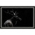 Black & White Deer Profile Framed Canvas