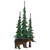 Black Bear & Tree Metal Wall Sculpture - OUT OF STOCK