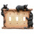 Black Bear & Twig Triple Switch Plate