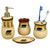Black Bear Forest Pottery Bath Set - 4 pcs