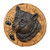 Black Bear Round Cabinet Knob