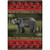 Black Bear Tracks Rug - 4 x 5