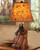 Black Bear Tree Stump Table Lamp