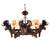 Black Forest 4 Moose Head Chandelier
