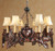 Black Forest Bear Chandelier