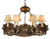 Black Forest Small Bear Head Chandelier