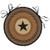 Black Star Braided Jute Chair Pad