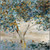 Blue Leaves Canvas Art