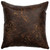 Brands Embossed Leather Square Pillow