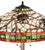 Burgundy Pinecones Round Floor Lamp