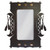 Canoe and Paddles Metal Art Mirror