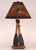 Canoe Paddle Table Lamp with Painted Canoe Shade