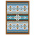 Canyon Cross Blue Rug - 3 x 4