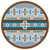 Canyon Cross Blue Rug - 8 Ft. Round