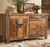 Carved Bear Barnwood Cabinet