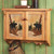 Carved Wood Bear Wall Cabinet