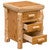 Cedar Log 3 Drawer Nightstand
