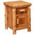 Cedar Log Enclosed Nightstand