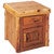Cedar Log Enclosed End Table