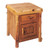 Cedar Log Enclosed End Table