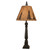 Classic Baluster Buffet Lamp with Pine Tree Shade