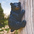 Climbing Bear Tree/Post Wall Hanging Sculpture