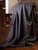 Cocoa Faux Leather Throw