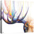 Color Splash Antlers Canvas Art