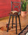 Coronado Iron Barstool with Swivel Back - Set of 2