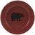 Crimson Bear Enamel Salad Plate
