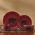 Crimson Bear Enamel Salad Plate