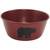 Crimson Bear Enamel Soup Bowl