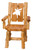 Log Cut-Out Arm Chair - Moose