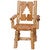 Log Cut-Out Arm Chair - Pine Tree