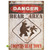 Danger: Bear Area Matchbook Personalized Sign - 17 x 23