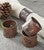 Cutout Pinecone Napkin Rings - Set of 4 - OVERSTOCK
