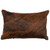 Dark Brindle Hair-on-Hide Rectangle Pillow