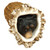 Deer Burr with Black Bear Knob - Set of 2 - OUT OF STOCK UNTIL 07/14/2025