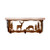 Deer Family 20 Inch Pine Hook Shelf