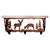 Deer Family Coat Rack with Shelf - 20 Inch