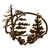 Desert Pine Metal Wall Art