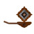 Diamond Copper Berry Toilet Paper Holder