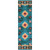 Diamond Creek Turquoise Rug - 2 x 8