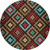 Diamond Dance Turquoise Rug - 8 Ft. Round