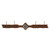 Diamond Old Silver Berry Concho 4 Hook Coat Rack