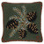 Diamond Pine Hooked Wool Pillow